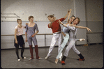 New York City Ballet - rehearsal of "A Schubertiad" with Kyra Nichols, Sean Lavery, Bart Cook, Heather Watts and Peter Martins, choreography by Peter Martins (New York)