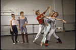 New York City Ballet - rehearsal of "A Schubertiad" with Kyra Nichols, Sean Lavery, Bart Cook, Heather Watts and Peter Martins, choreography by Peter Martins (New York)