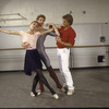 New York City Ballet - rehearsal of "A Schubertiad" with Kyra Nichols, Sean Lavery and Peter Martins, choreography by Peter Martins (New York)