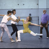 New York City Ballet - rehearsal of "Quiet City" with Damian Woetzel, Robert La Fosse, Peter Boal and Jerome Robbins, choreography by Jerome Robbins (New York)