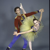 New York City Ballet - studio photo Damian Woetzel and Margaret Tracey in "Stars and Stripes" (NET Balanchine Festival), choreography George Balanchine (New York)