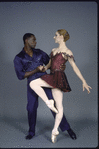 New York City Ballet - studio photo "Who Cares?" with Melinda Roy and Ronald Perry  (for NET Balanchine Festival), choreography George Balanchine (New York)