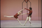 New York City Ballet production of "Jewels" (Rubies) with Patricia McBride and Robert Weiss during filming of NET Dance in America series, choreography by George Balanchine (Nashville)