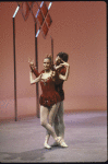 New York City Ballet production of "Jewels" (Rubies) with Patricia McBride and Robert Weiss during filming of NET Dance in America series, choreography by George Balanchine (Nashville)