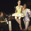 New York City Ballet dancers Maria Calegari and Steven Caras pose with Dell Wood while in Nashville to film for NET Dance in America (Nashville)