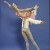 New York City Ballet dancers Sean Lavery and Lisa de Ribere in a studio portrait in costume for "Tchaikovsky Pas de Deux", choreography by George Balanchine (New York)