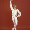 New York City Ballet dancer Sean Lavery in a studio portrait in costume for "Chaconne", choreography by George Balanchine (New York)