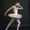 New York City Ballet - studio portrait of Suzanne Farrell in costume for "Jewels" (Diamonds), choreography by George Balanchine (New York)