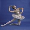 New York City Ballet - studio portrait of Suzanne Farrell in costume for "Jewels" (Diamonds), choreography by George Balanchine (New York)