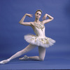 New York City Ballet - studio portrait of Suzanne Farrell in costume for "Jewels" (Diamonds), choreography by George Balanchine (New York)