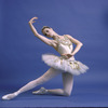 New York City Ballet - studio portrait of Suzanne Farrell in costume for "Jewels" (Diamonds), choreography by George Balanchine (New York)