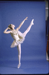 New York City Ballet - studio portrait of Suzanne Farrell in costume for "Jewels" (Diamonds), choreography by George Balanchine (New York)