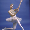 New York City Ballet - studio portrait of Suzanne Farrell in costume for "Jewels" (Diamonds), choreography by George Balanchine (New York)