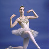 New York City Ballet - studio portrait of Suzanne Farrell in costume for "Jewels" (Diamonds), choreography by George Balanchine (New York)