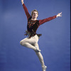 New York City Ballet - studio portrait of Bart Cook in costume for "Jewels" (Rubies), choreography by George Balanchine (New York)