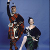 New York City Ballet studio portrait of Sara Leland and Helgi Tomasson in costume for "Union Jack ", choreography by George Balanchine (New York)