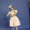 New York City Ballet studio portrait of Patricia McBride in "Coppelia", choreography by George Balanchine (New York)