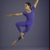 New York City Ballet dancer Jock Soto in a studio photo in costume for "Calcium Light Night", choreography by Peter Martins (New York)