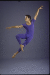 New York City Ballet dancer Jock Soto in a studio photo in costume for "Calcium Light Night", choreography by Peter Martins (New York)