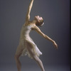 New York City Ballet dancer Heather Watts in a studio portrait in costume for "Tchaikovsky Pas de Deux", choreography by George Balanchine (New York)