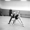 New York City Ballet rehearsal of "Movements for Piano and Orchestra" with George Balanchine, Jacques d'Amboise and Diana Adams, choreography by George Balanchine (New York)