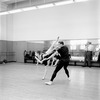 New York City Ballet rehearsal of "Movements for Piano and Orchestra" with Suzanne Farrell and Jacques d'Amboise, choreography by George Balanchine (New York)