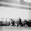 New York City Ballet rehearsal of "Movements for Piano and Orchestra" with Suzanne Farrell and Jacques d'Amboise, choreography by George Balanchine (New York)