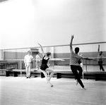 New York City Ballet rehearsal of "Arcade" with John Taras, Suzanne Farrell and Arthur Mitchell, choreography by John Taras (New York)