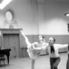 New York City Ballet rehearsal of "Allegro Brillante" with Patricia McBride, George Balanchine and Andre Prokovsky, choreography by George Balanchine (New York)