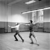 New York City Ballet rehearsal of "Allegro Brillante" with George Balanchine and Andre Prokovsky, choreography by George Balanchine (New York)