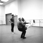 New York City Ballet rehearsal of "The Cage" with Nicholas Magallenes, Jerome Robbins and Patricia McBride, choreography by Jerome Robbins (New York)