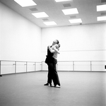 New York City Ballet rehearsal of "Clarinade" with George Balanchine and Suzanne Farrell, choreography by George Balanchine (New York)