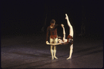 New York City Ballet production of "Jewels" (Rubies") with Patricia McBride and Mikhail Baryshnikov, choreography by George Balanchine (New York)