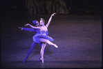 New York City Ballet production of "Sleeping Beauty"; Divertissement Act Two with Kelly Cass and Michael Byars in the Bluebird Variation, choreography by Peter Martins (New York)