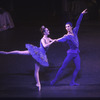 New York City Ballet production of "Sleeping Beauty"; Divertissement Act Two with Margaret Tracey and Damian Woetzel in the Bluebird Variation, choreography by Peter Martins (New York)