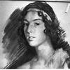 New York City Ballet choreographer George Balanchine in a sketch as "Amor" in a production in Russia when he was about twelve years old (New York)