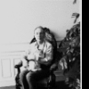 New York City  Ballet Master George Balanchine at home with his cat Mourka (New York)