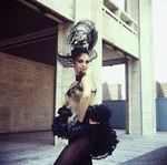 New York City Ballet - publicity photo Gloria Govrin on the plaza at State Theater Lincoln Center (New York)