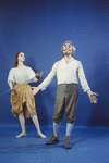 New York City Ballet - studio portrait of George Balanchine and Suzanne Farrell in "Don Quixote", choreography by George Balanchine (New York)