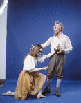New York City Ballet - studio portrait of George Balanchine and Suzanne Farrell in "Don Quixote", choreography by George Balanchine (New York)