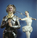 New York City Ballet - studio portrait of Richard Rapp and Suzanne Farrell in "Don Quixote", choreography by George Balanchine (New York)