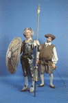 New York City Ballet - studio portrait of Richard Rapp and Deni Lamont in "Don Quixote", choreography by George Balanchine (New York)