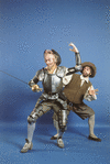 New York City Ballet - studio portrait of Richard Rapp and Deni Lamont in "Don Quixote", choreography by George Balanchine (New York)