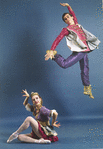 New York City Ballet - studio portrait of Suki Schorer and John Prinz in "Don Quixote", choreography by George Balanchine (New York)