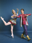 New York City Ballet - studio portrait of Suki Schorer and John Prinz in "Don Quixote", choreography by George Balanchine (New York)