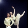 Studio portrait of Patricia McBride and Jacques d'Amboise in costume for "The Nutcracker", in a New York City Ballet production of "The Nutcracker." (New York)