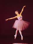 New York City Ballet - Studio portrait of Suki Schorer in costume for "Glinkaiana", choreography by George Balanchine (New York)
