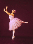 New York City Ballet - Studio portrait of Suki Schorer in costume for "Glinkaiana", choreography by George Balanchine (New York)