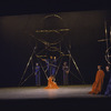 Martha Graham production of "Seraphic Dialogue" with Bertram Ross, Linda Hodes kneeling, at right Matt Turney, Helen McGehee and Mary Hinkson, choreography by Martha Graham
