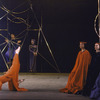 Martha Graham production of "Seraphic Dialogue" with Bertram Ross, Linda Hodes kneeling, at right Matt Turney, Helen McGehee and Mary Hinkson, choreography by Martha Graham